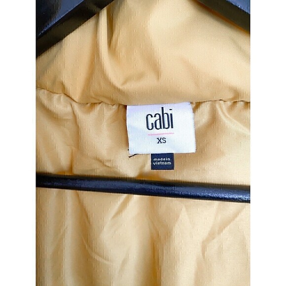 Cabi Puff Piece Style 4228 Acid Yellow Puffer Jacket Women’s XS Asymmetrical - Picture 14 of 16